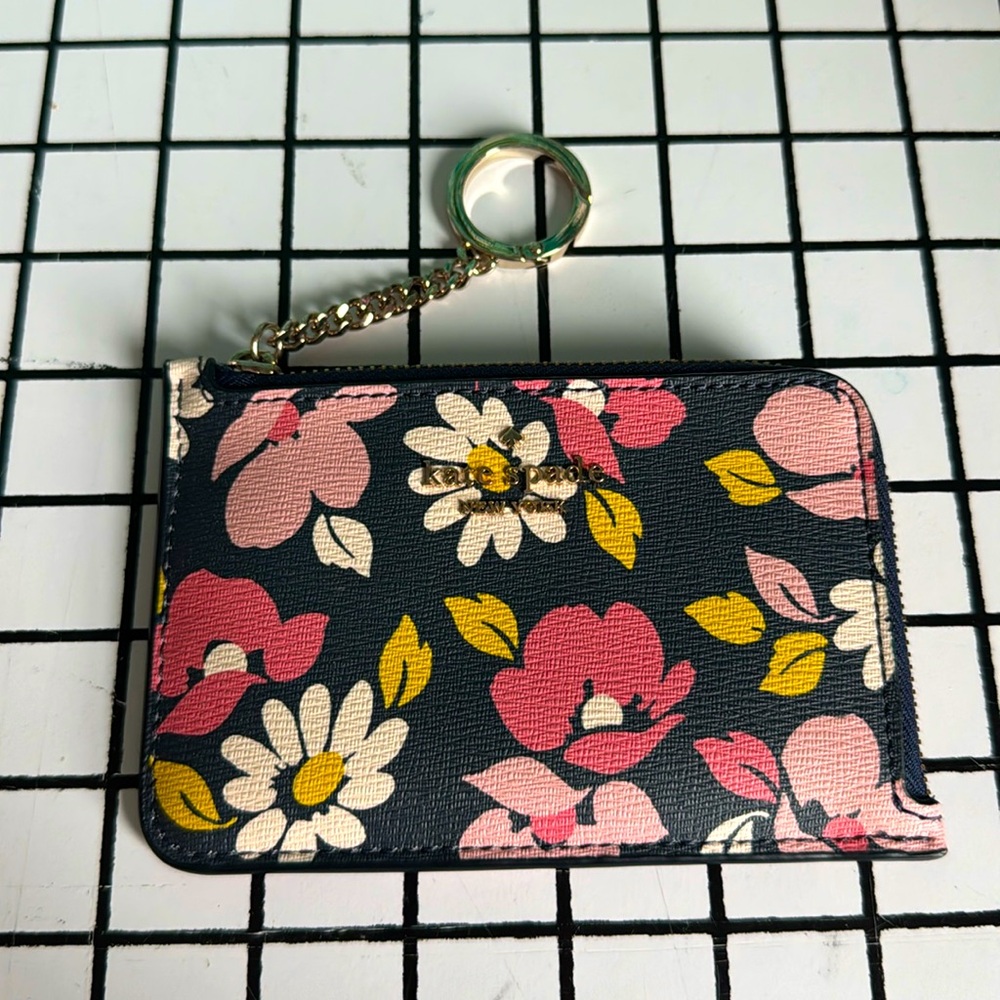 Kate Spade Floral Print Card Holder